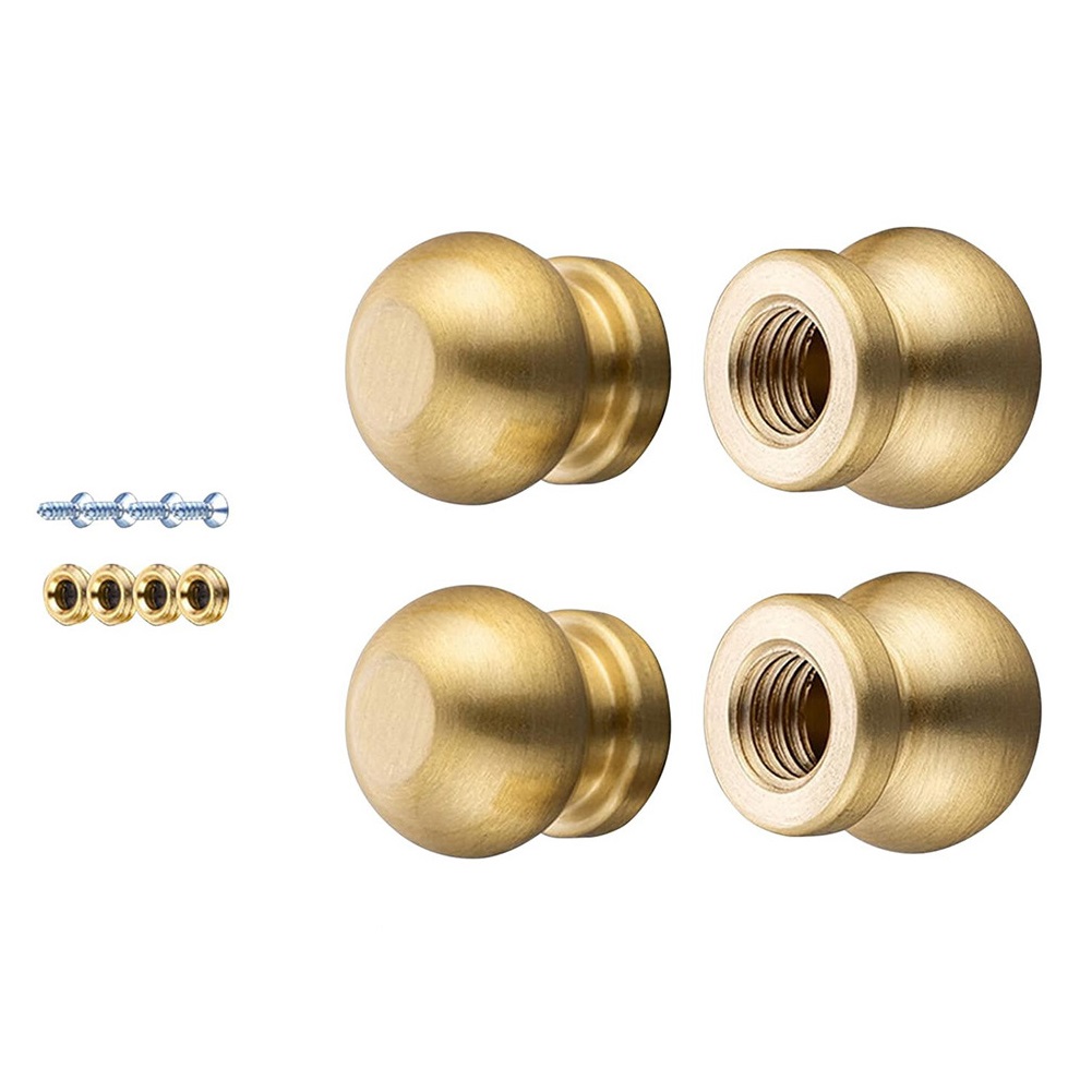 Display Risers Set - Messing-Bretterfüße-Set mit 4 Stück für Schneidebretter,