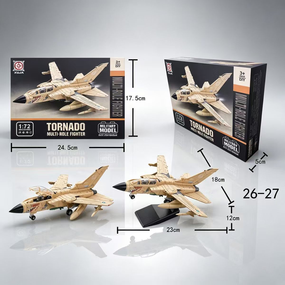 Neues 1:72 Maßstab ABS Tornado – Model Airplane Plastic Bewertung und Preis